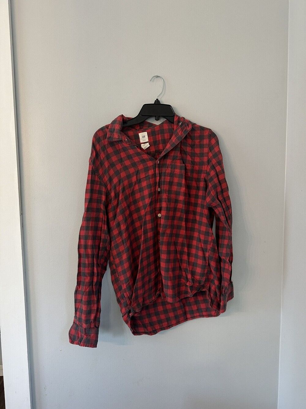 H&M red black flannel Men’s medium